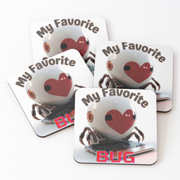 Item preview, Cute AI Robot in Love – Cyber Heart & Tech Romance Art My favorite bug designed and sold by xper-t-s.