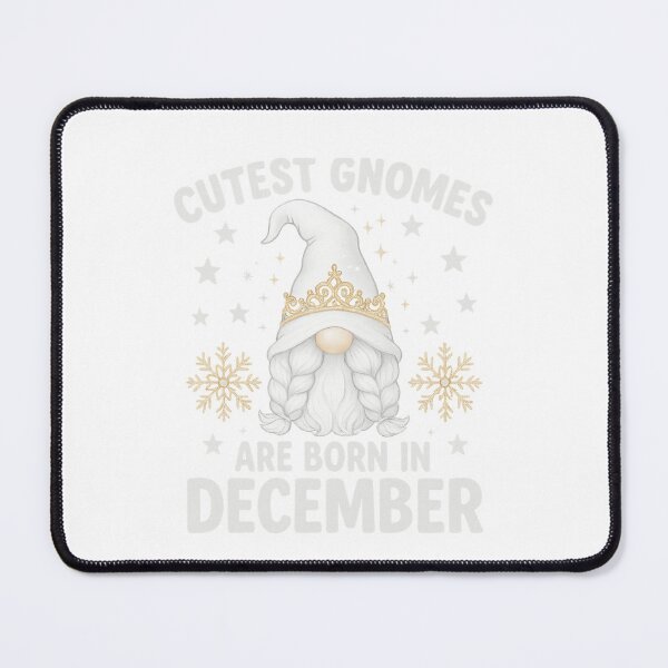 Item preview, Kids Cute Gnome for Kids Girls Born in December Queen Crown Cozy Winter Gnome T-Shirt designed and sold by Omarmadani.