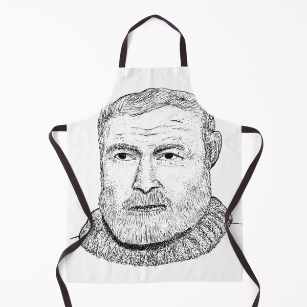 Item preview, Papa Hemingway Portrait - Ink Dotwork and Line Art designed and sold by wbhny.