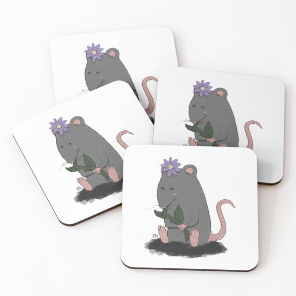 Item preview, rat with flower designed and sold by lmvs studio.