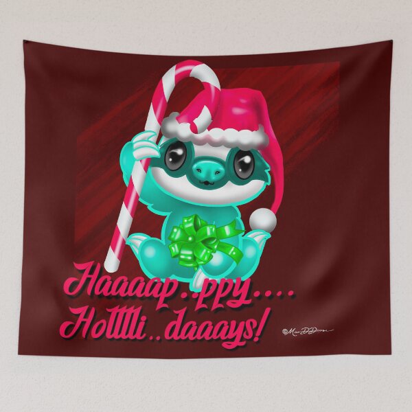 Item preview, Weird Animals Sloth Christmas designed and sold by MetroINKbooks.