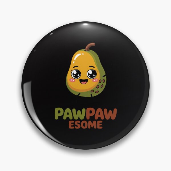 Item preview, Pawpaw Fruit with Cute Cartoon Paw Paw Awesome Pun designed and sold by Viepenny.