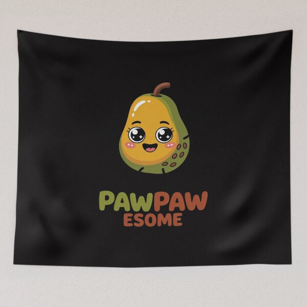 Item preview, Pawpaw Fruit with Cute Cartoon Paw Paw Awesome Pun designed and sold by Viepenny.