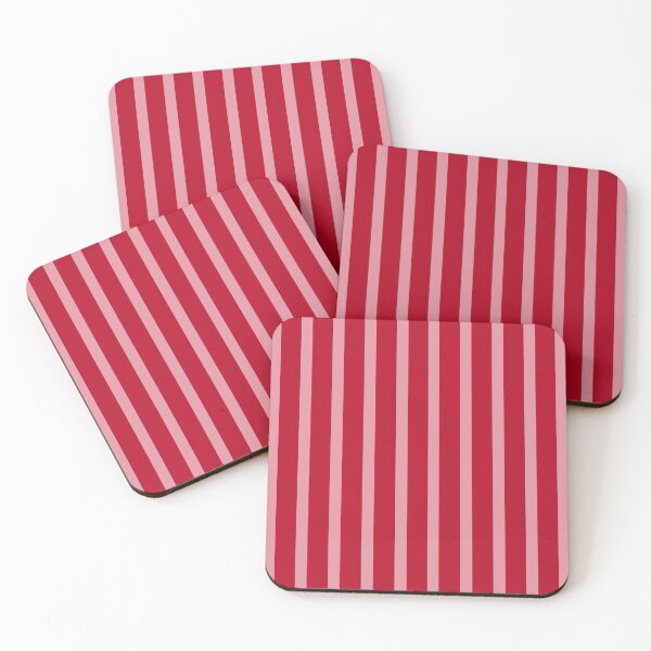 Item preview, Pink and red stripes pattern designed and sold by FatBirdie.
