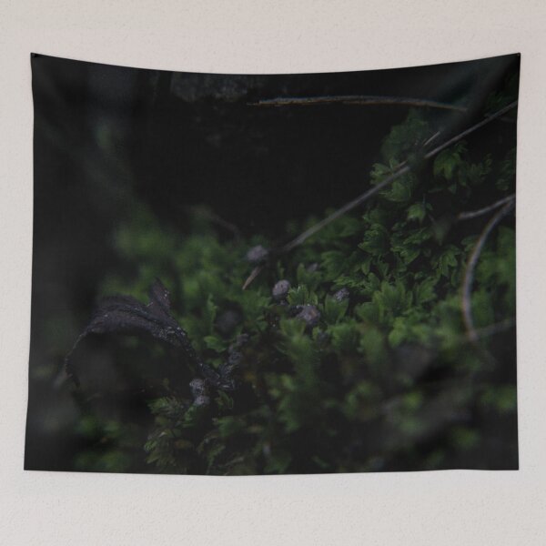 Item preview, Dark Green Moss With Small Mushrooms designed and sold by TheySeeArtz.