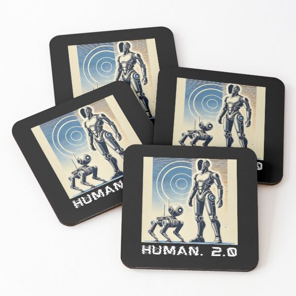 Item preview, humanoid robot art designed and sold by TEEJAMBOREE.