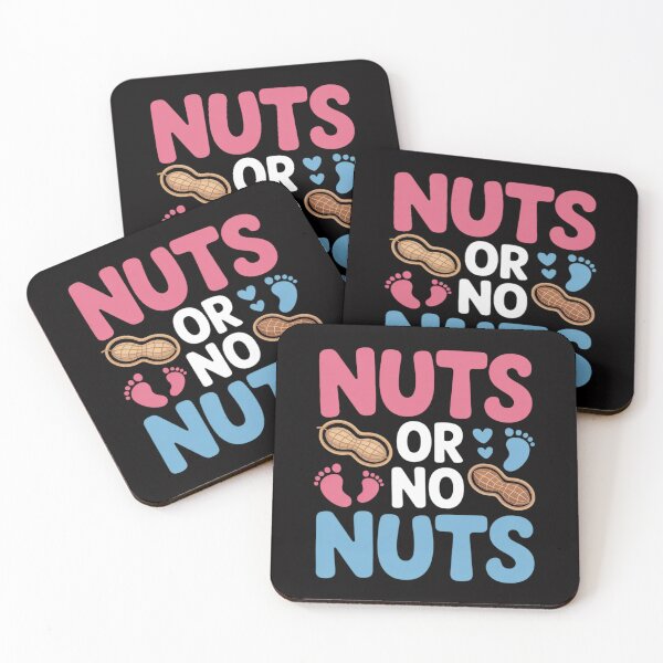 Item preview, Nuts Or No Nuts Gender Reveal Baby Shower Mom Dad designed and sold by Viepenny.