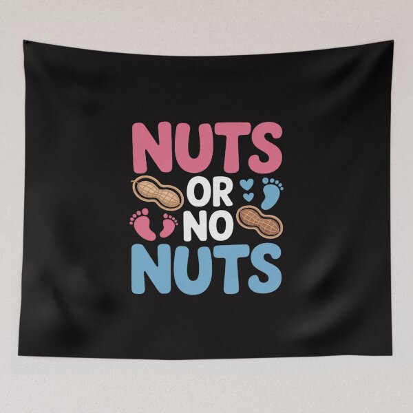 Item preview, Nuts Or No Nuts Gender Reveal Baby Shower Mom Dad designed and sold by Viepenny.