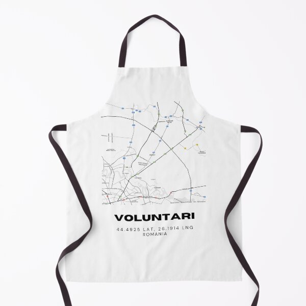 Item preview, Voluntari Romania Black & White Minimalist Map designed and sold by RM-Journey.