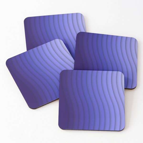 Item preview, Wavy Indigo Gradient Abstract – Modern Minimalist Wall Art designed and sold by DeeLulu.