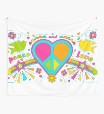 Love to the peace Wall Tapestry