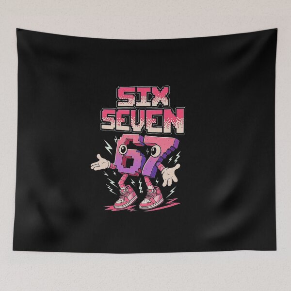 Item preview, Meme Kids Six Seven Aesthetic Steal a Brainrot Pink Girls 67 designed and sold by love3617.