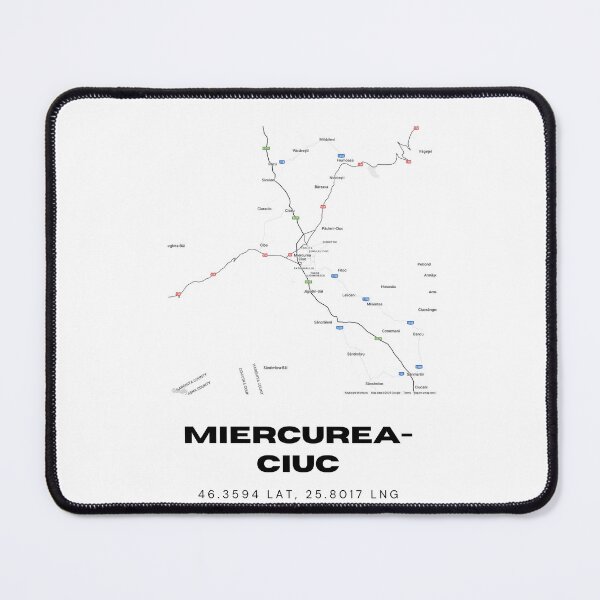 Item preview, Miercurea-Ciuc Romania Minimalist City Map designed and sold by RM-Journey.