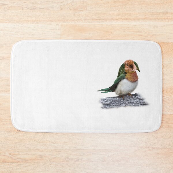 Item preview, Strange hybrid creature combining a bird and rabbit features perched on a log against a plain background designed and sold by Beast Reality.