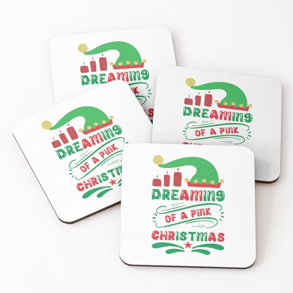 Item preview, Dreaming of a Pink Christmas - Trendy Pastel Holiday Slogan designed and sold by FuzionRaptor.