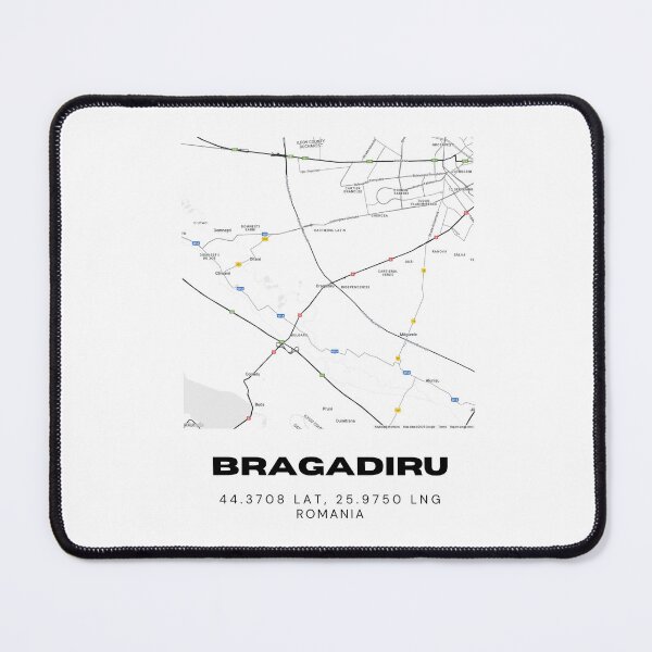 Item preview, Bragadiru Romania Minimalist City Map Artwork designed and sold by RM-Journey.