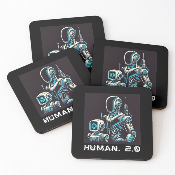 Item preview, humanoid robot art designed and sold by TEEJAMBOREE.