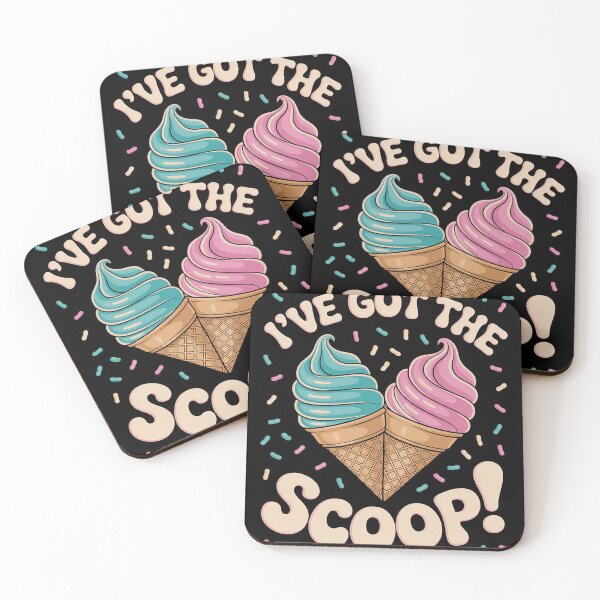 Item preview, I've Got the Scoop Gender Reveal Ice Cream Themed Party designed and sold by EntroRhim.