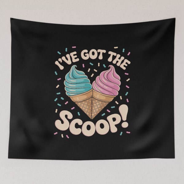 Item preview, I've Got the Scoop Gender Reveal Ice Cream Themed Party designed and sold by EntroRhim.