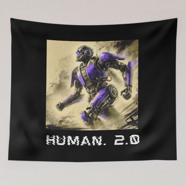 Item preview, humanoid robot art designed and sold by TEEJAMBOREE.