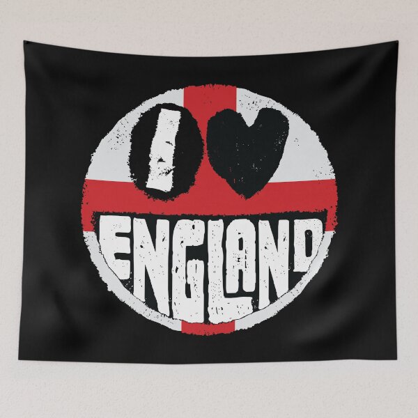 Item preview, I Love England Grunge Flag Graphic designed and sold by pelagio.