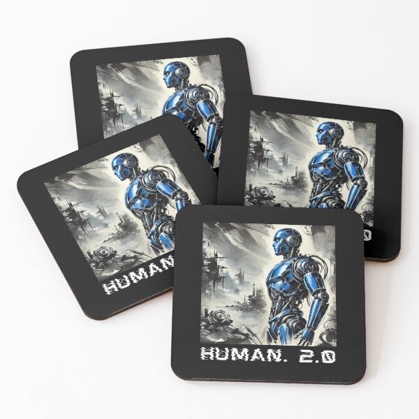 Item preview, humanoid robot art designed and sold by TEEJAMBOREE.