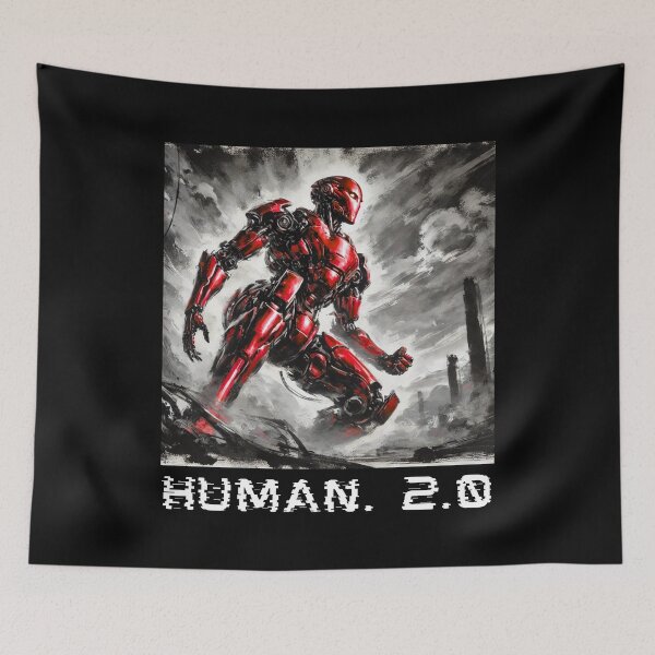 Item preview, humanoid robot art designed and sold by TEEJAMBOREE.