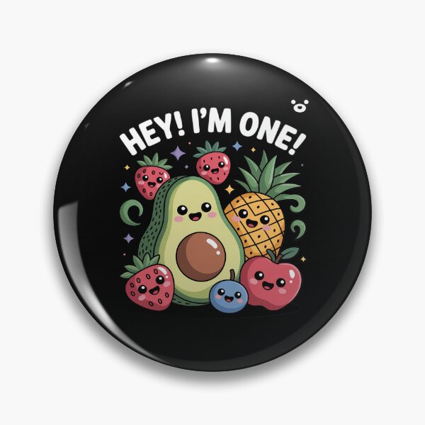 Item preview, Hey I'm One Birthday Boy Fruit Birthday Hey Bear designed and sold by EntroRhim.