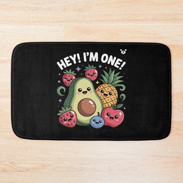 Item preview, Hey I'm One Birthday Boy Fruit Birthday Hey Bear designed and sold by EntroRhim.