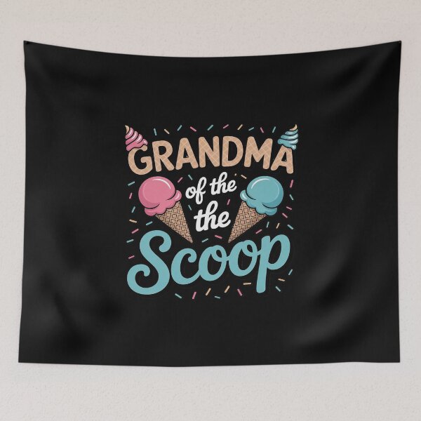 Item preview, Grandma of The Scoop Ice Cream Gender Reveal Baby Shower designed and sold by EntroRhim.