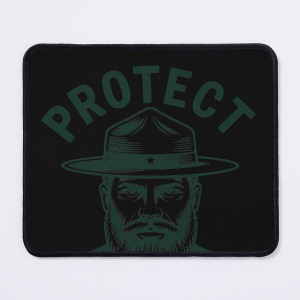 Item preview, Giant Step Co. Protect Our Parks! Sasquatch Park Ranger Bigfoot designed and sold by EntroRhim.