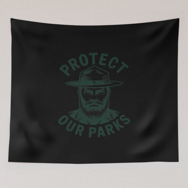 Item preview, Giant Step Co. Protect Our Parks! Sasquatch Park Ranger Bigfoot designed and sold by EntroRhim.