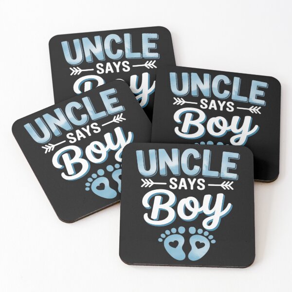 Item preview, Gender reveal Uncle says Boy baby matching family set designed and sold by EntroRhim.