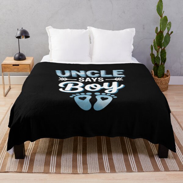 Item preview, Gender reveal Uncle says Boy baby matching family set designed and sold by EntroRhim.