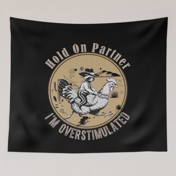 Item preview, Cowboy Raccoon Riding Chicken Funny T-Shirt designed and sold by LarryMBrown.