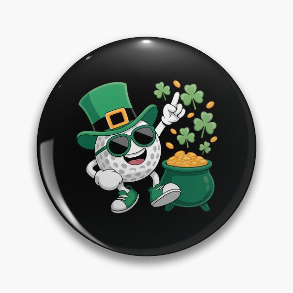 Item preview, Funny Leprechaun Shamrock Dabbing Golf Ball St Patricks Day designed and sold by CruelShadesSt.