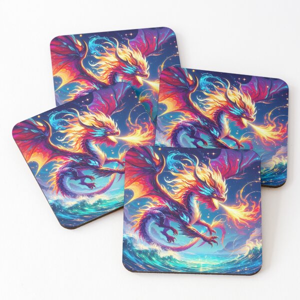 Item preview, Vibrant Fire Dragon - Fire Mane designed and sold by AlyssMirinArt-.