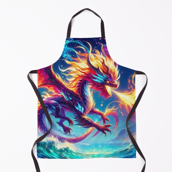 Item preview, Vibrant Fire Dragon - Fire Mane designed and sold by AlyssMirinArt-.