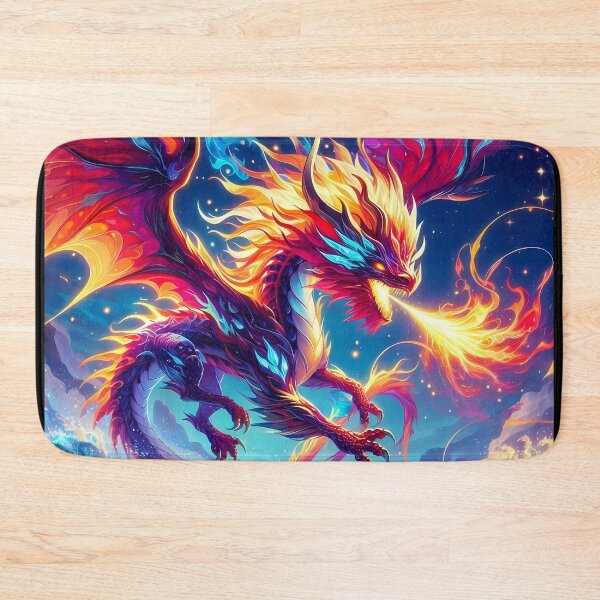 Item preview, Vibrant Fire Dragon - Fire Mane designed and sold by AlyssMirinArt-.