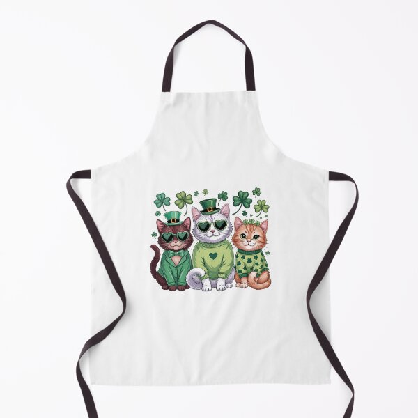 Item preview, St Patrick's Day Cats Funny Irish Shamrock designed and sold by CruelShadesSt.