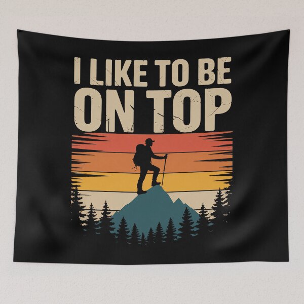 Item preview, Funny Hiking Hiker Hike Mountain designed and sold by CruelShadesSt.