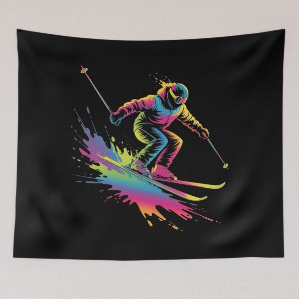 Item preview, Colorful Skiing Ski designed and sold by CruelShadesSt.