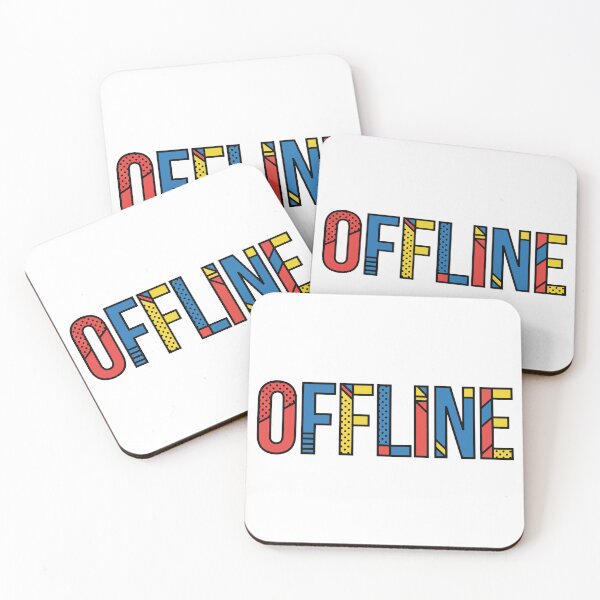 Item preview, OFFLINE - Pop Art Ben-Day Dots Comic Book Typography designed and sold by iwzzuel.