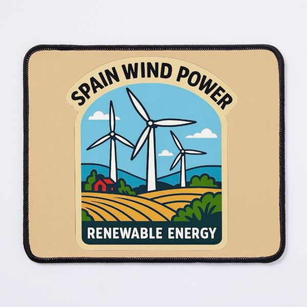 Item preview, Spain Wind Power - Renewable Energy designed and sold by Myra365Art.