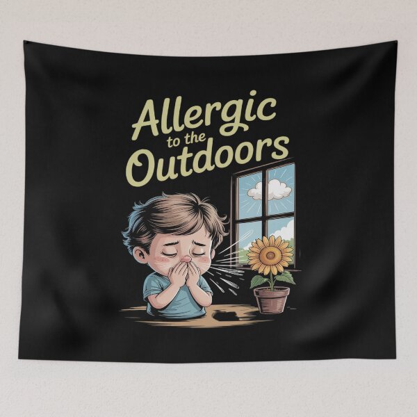 Item preview, Viral Allergic to the Outdoors designed and sold by ShelFisher.