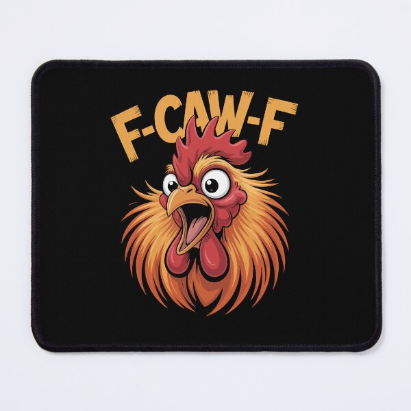 Item preview, Funny Rooster F-CAW-F Cartoon | Chicken Humor T-Shirt Design designed and sold by TshirtMyMom.