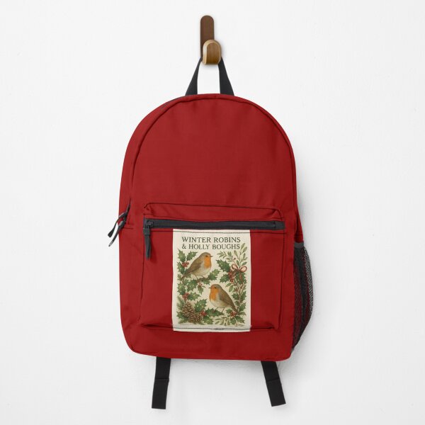 Item preview, Winter Robins & Holly Boughs — Vintage Botanical Christmas Print designed and sold by Novel Works Studio.