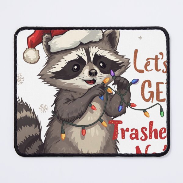 Item preview, Let’s Get Trashed Noël Raccoon Christmas Funny Holiday Party designed and sold by salazare01.