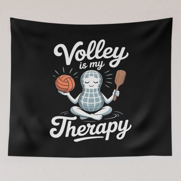 Item preview, Volley Is My Therapy Pickleball Humor Paddle Sports designed and sold by ShelFisher.