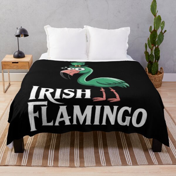 Item preview, Funky Irish Flamingo Green Bird St Patricks Day designed and sold by AsteriskDatBArt.